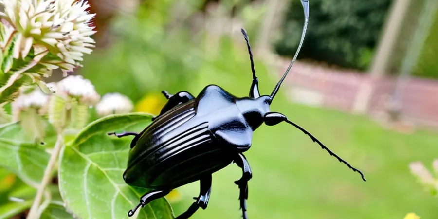 Großer schwarzer Käfer im Garten: Hilfe, was ist das?